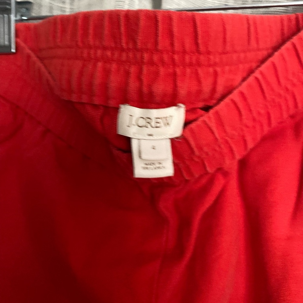 J. Crew Vibrant Red Pants